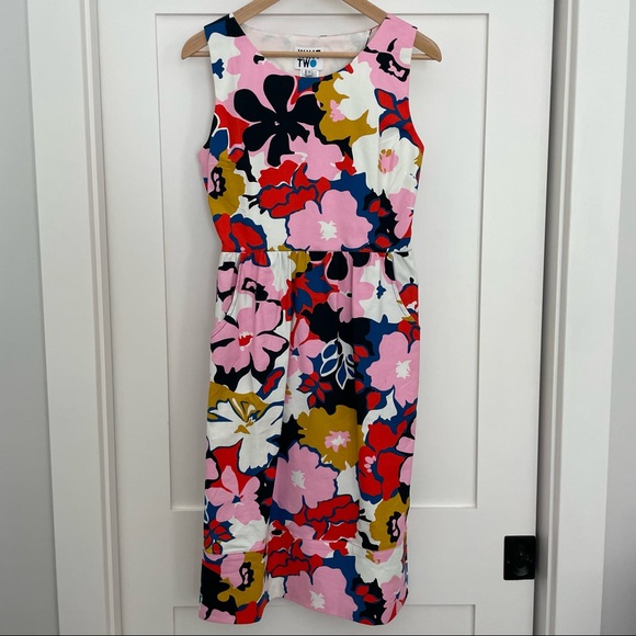 NWT Anthropologie Petalprint Cross-Back Dress by Whit Two, 6 - Picture 2 of 11